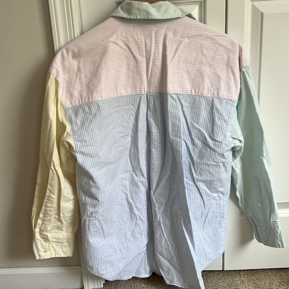 Abercrombie Color Block Button Down Shirt - Picture 2 of 3